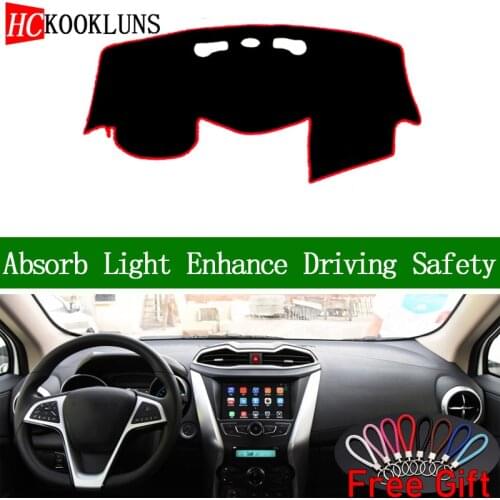 For BYD YUAN EV 2016 2017 2018 2019 Dashboard Cover Sun Shade Dash Mat Pad Carpet Car Stickers Interior Accessories