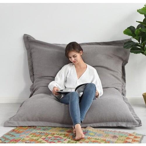 Croker Horse Super Big Size Square Lazy Sofa Bean Bag Solid Chair Covers Without Filler/Inner Puff Couch Tatami for Living Room