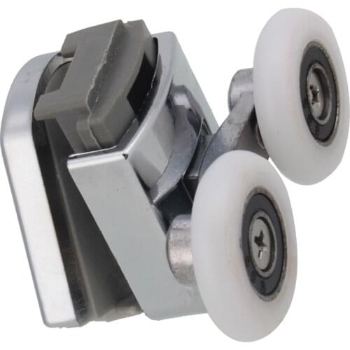 Twin Bottom Zinc Alloy Shower Door Spring Rollers/Runners/Wheels 25mm wheel Pack Of 2