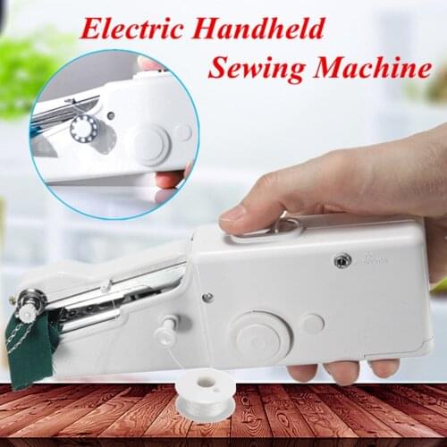 Electric Hand Held Sewing Machine Singer Portable Stitch Sew Quick Stitch Handy Cordless Repairs Mini Clothes Fabric Sewing Tool