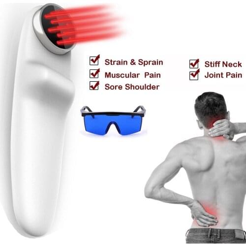 Physiotherapy 13 Diodes Cold Laser Therapy Pain Relief Device for Sports Injury/Knee Joint Arthritis/Back Treatment lllt