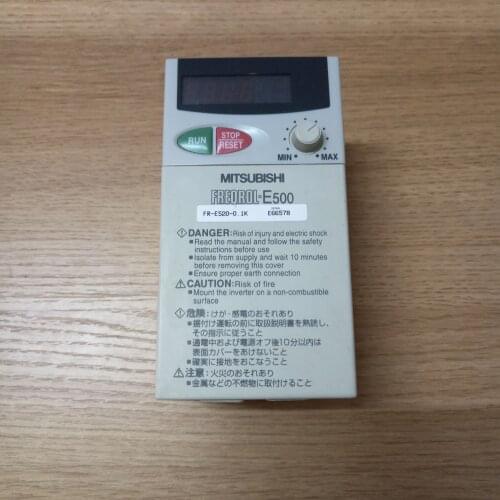 FR-E520-0.1K inverter , used in good condition . 80% appearance new , good working , free shipping