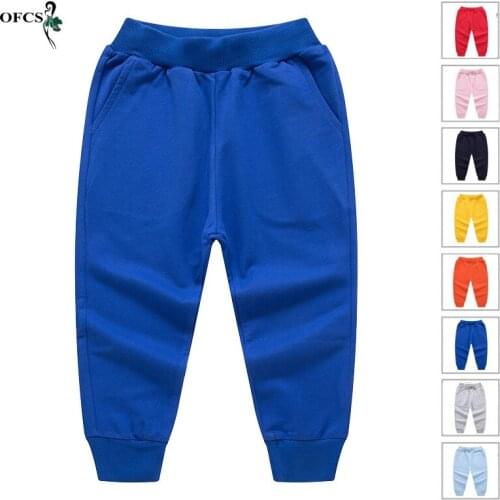 Hot Spring Boys Girls Sport Pants 2-12Year Casual Kids Baby Fashion Trousers Cotton Teen Enfant Sweatpants For Children Clothing