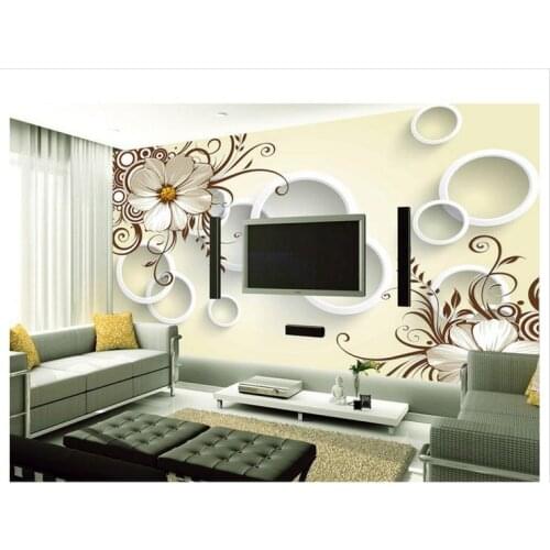 Customized 3d wallpaper 3d tv wall paper murals TV setting wall european-style decorative pattern wallpaper