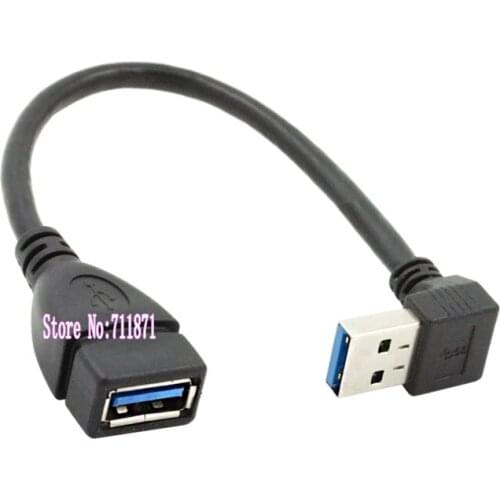 90 degree down Bending Male Female USB3.0 Cable computer Laptop USB3.0 Cable USB3 Extension cord USB onnect network card U disk