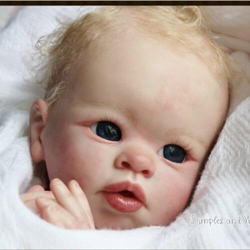 Reborn Baby Doll 20 Inches Lifelike Newborn Baby Tink Vinyl Unpainted Unfinished Doll Parts DIY Blank Doll Kit