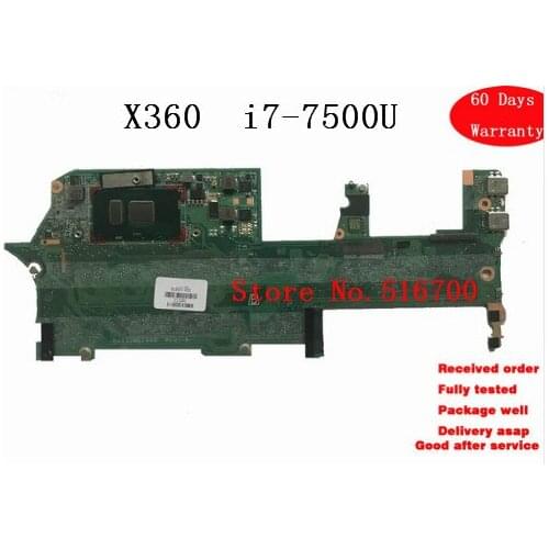 Placa-mae para For HP Spectre X360 13-AC013DX Motherboard 8GB w/ i7-7500U 2.70GHz CPU 918041-601 Working and fully tested