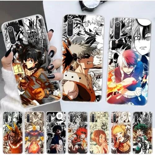 My Hero Academia Deku Soft Cover Phone Case For Xiaomi Note 10 Mi 11 9 8 CC9 9T 10T A1 A2 A3 F1 F2 X3 NFC Pro Lite 5X 6X Coque