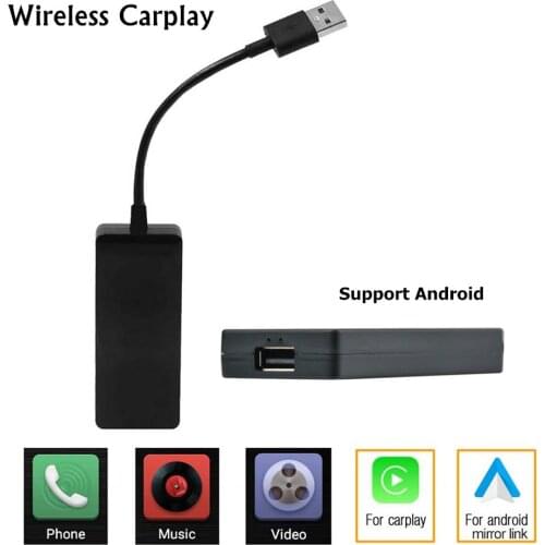 New Mini Smart Car Link Car Navigation Carplay Module Android Auto Phone USB Carplay Adapter Compatible with Apple & Android