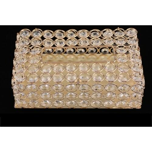 Crystal Hand Papers Facial Tissue Pumping Tissue Box Cover Napkin Holder Case 200Pcs Capacity Holder Box