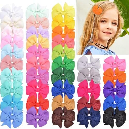 Kids Hair Clips RAINBOW BOWS China