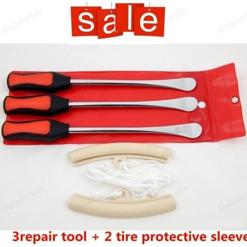 3 Tire Iron Lever Tool Changing Spoon with 2PCS Motorcycle Wheel Rim Protector