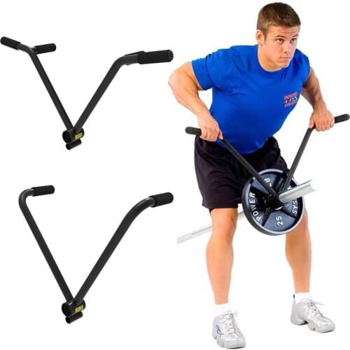 Gym Home Fitness T-bar V-bar Abdominal Muscles Trainer Barbell Attachment Core Strength Training Equipment Accessories