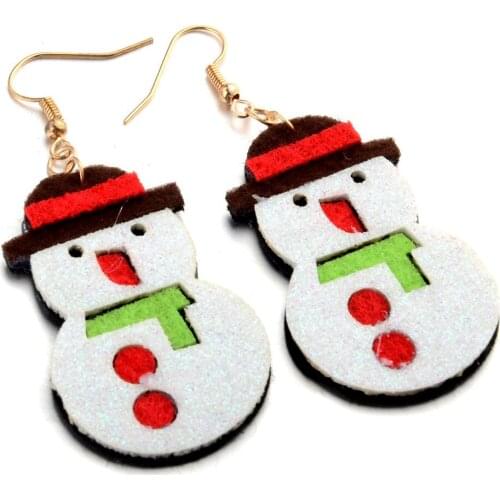 VAKKI Lovely Snowman Christmas Earring For Party Jewelry Christmas Earring For Girls Gifts Jewelry
