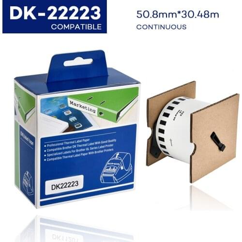 Yance 1Roll DK-22223 Compatible Brother printer DK 22223 DK 2223 DK 223 Continuous Labels for QL570 QL700 thermal label printer