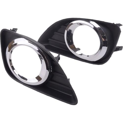 1 Pair ABS Car Front Bumper Fog Light Lamp Cover Trim Bezel Fit for Toyota Camry XV40 2010 2011 Facelift 52040-33010 52030-33010