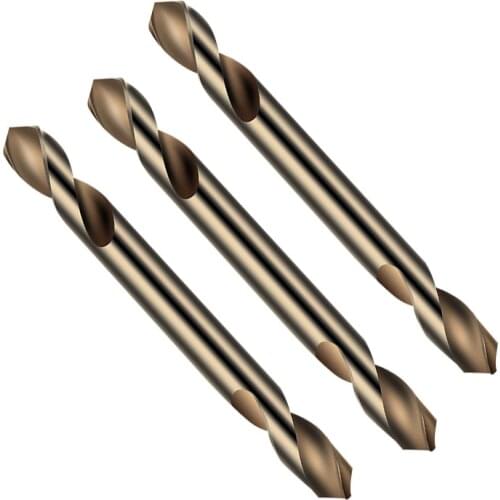1PC Double Twist Drill Bit Set Perforated Cobalt Steel Alloy M35 HSS Spiral Drill Tools Cobalt Stainless Steel for Metal Wood
