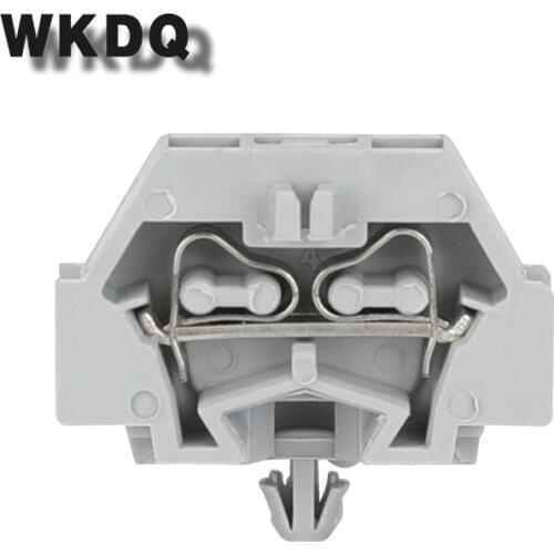 10pcs 261-301B Wire Conductor 2 Conductors Miniature Feed Through Din Rail Terminal Block Connector