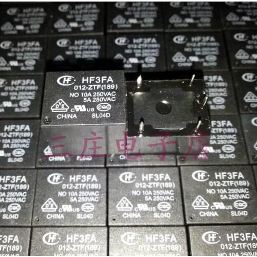 10PCS/LOT HF3FA 012-ZTF (189) T73-1C-12V Universal 5-pin -10A