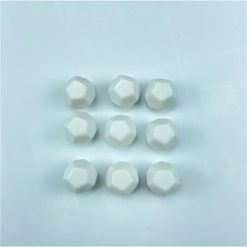 100/200pcs White 22mm Blank Dice D12 Blank Acrylic Rounded Board game Corner RPG Dice Write DIY Carving Children Teaching Dice