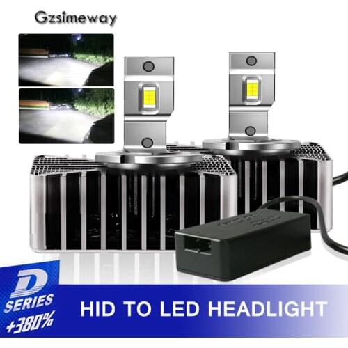 2PCS Car Light D5S LED Canbus D1S D1R D3S D2S D2R D4R D4S D8S LED Headlight Bulbs 32000LM 6500K White Kit to Replace HID Lamps
