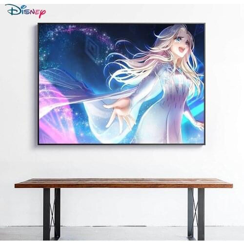 Disney 5D DIY Diamond Painting Frozen Aisha and Princess Anna Full Circle Diamond Embroidery Handmade Home Decoration