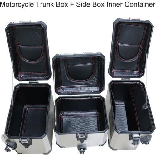 Motorcycle Trunk Side Saddlebag Motorcycle Trunk Box + Side Box Inner Container for BMW R1200GS R1250GS LC/ADV 2013-2019