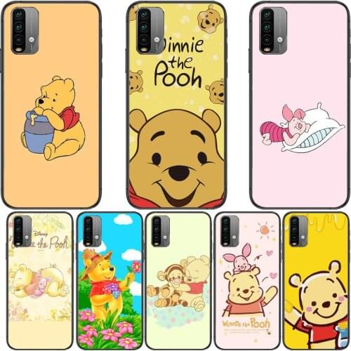 Love Winnie Bear Phone Case For XiaoMi Redmi 11 lite 9C 8A 7A Pro 10T 5G Cover Mi 10 Ultra Poco M3 X3 NFC 8 SE cover