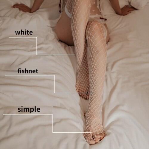 Lolita Style Stocking Mesh Sexy Seduction Beautiful Legs Fish Net Stockings Sheer Breathable Bowknot Tube Top Knee High Hosiery