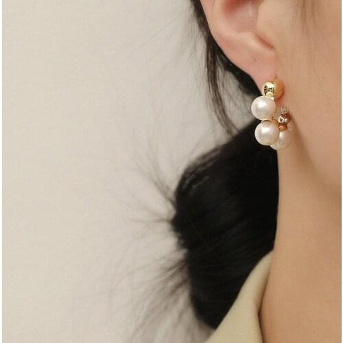DABLX Women's Gold Earrings