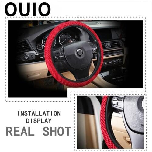 DIY Breathability Skidproof Car Steering Wheel Cover For Ford Focus 2 3 VW Passat B6 B7 B8 Toyota Avensis Skoda Rapid Fabia 2020