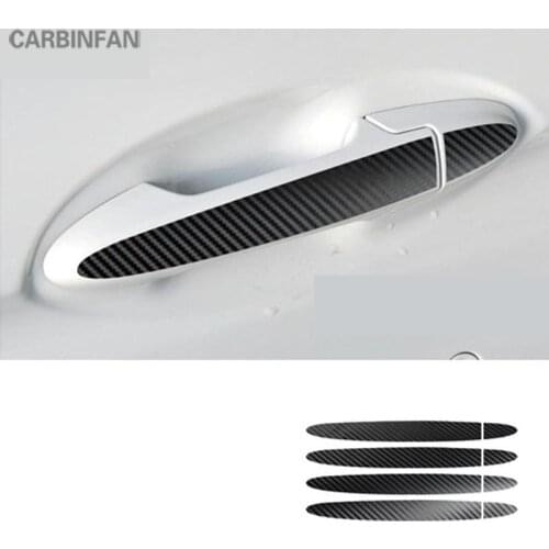 For Honda FIT GK5 2014-2018 Carbon Fiber External Door Handle cover sticker C1387