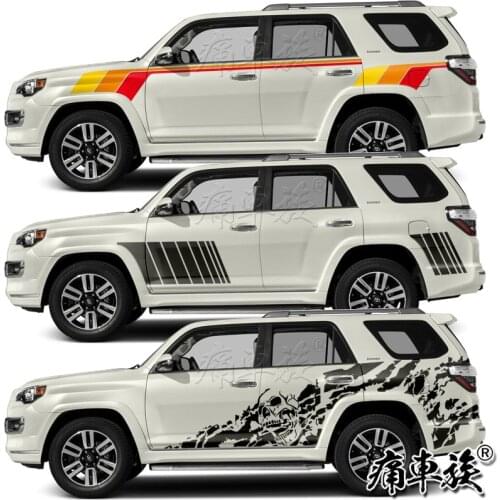 For Toyota 4Runner car stickers pull flower color stickers body decoration modified car stickers