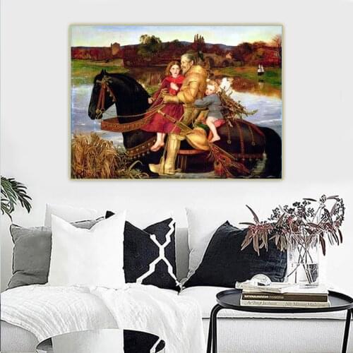 John Everett Millais《Isumbras》Canvas Oil Painting Artwork Poster Picture Wall Hanging Decor Home Living Room Decoration