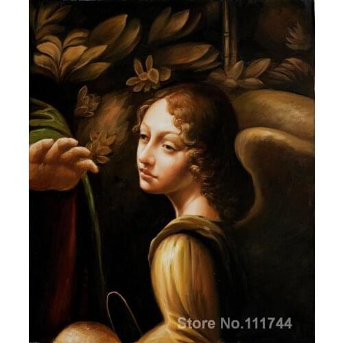 Famous art The Virgin of the Rocks Leonardo Da Vinci painting High quality Hand painted