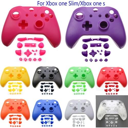 JCD 1 Set Full Set Replacement Housing Shell Case For Xbox One Slim Controller Custom Cases For Wireless Xbox One S And Button
