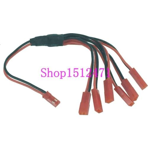 JST 1 male to 6 female parallel cable for for Blade SR 120SR B6 lipo charger