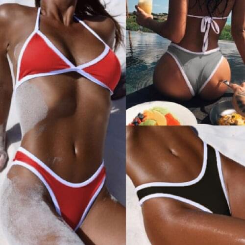 Classic Cut Short Bottoms Bikini Swim Women Ladies Solid Swimsuit Women Briefs Bikini Bottom Side Ties Brazilian Thong Swimsuit