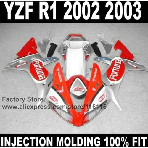 MOTOMARTS custom Full injection fairings set for YAMAHA R1 2002 2003 YZF R1 02 03 Fortuna motorcycle fairing kit