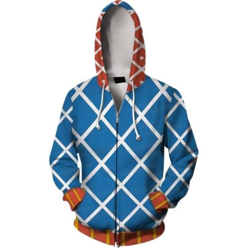 Cosplay Man Woman Anime Sweatshirt JoJo Bizarre Adventure Hoodies Sweatshirt Unisex Short Sleeve Shirts Unisex Cosplay Costume