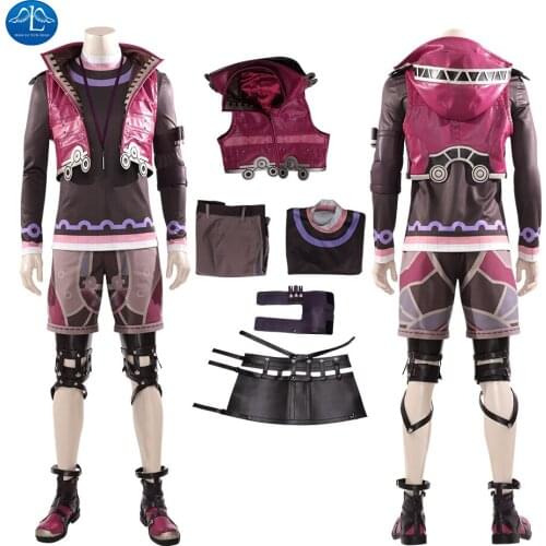 Xenoblade Chronicles 2 Shulk Cosplay Costume Hot Game Halloween Superhero Outfit Party Clothing Fancy Vest Custom Made