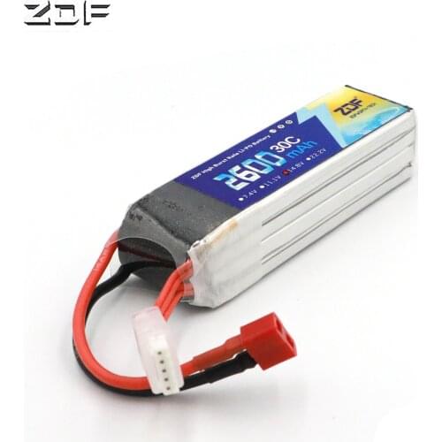 ZDF 4S LiPo battery 14.8V 2600mAh 30C For RC Airplane Quadrotor Helicopter Drone Li-ion battery