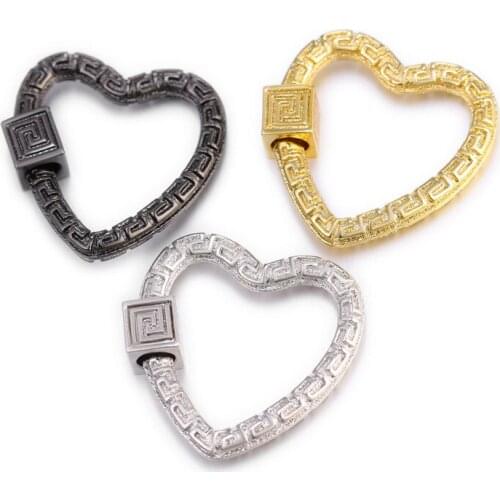 New DIY Jewelry Making coper Accessories Hanging Chain Fastener Spiral Locket Hooks Screw Clasps For Necklace Components