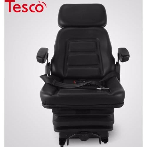 New Low Profile Suspension Seat With Armrest Dozer Backhoe Tractor Skid Steer TO Russia
