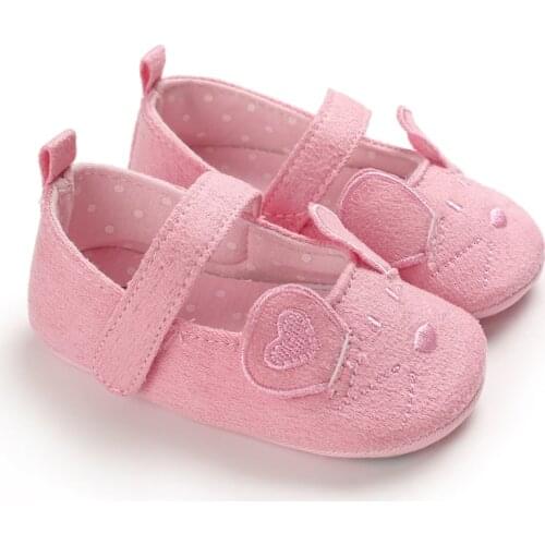 Baby Girl Shoes Cartoon Mouse Ear Design Princess Baby Shoes First Walkers Newborn Moccasins For Girls