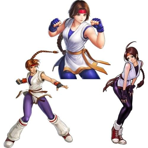 Three Ratels CDM375 Yuri Sakazaki Personalized Creative Sticker Vinyl PVC Decal for boys Room Wall Laptop Waredrobe