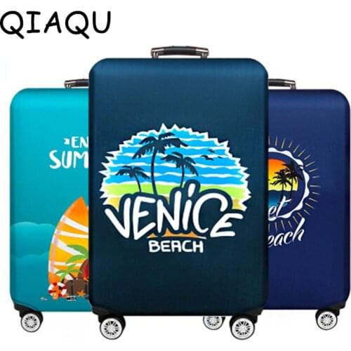 QIAQU Brand Travel Thicken Elastic Color Luggage Suitcase Protective Cover, Apply to 18-32inch Cases, Travel Accessories 2019