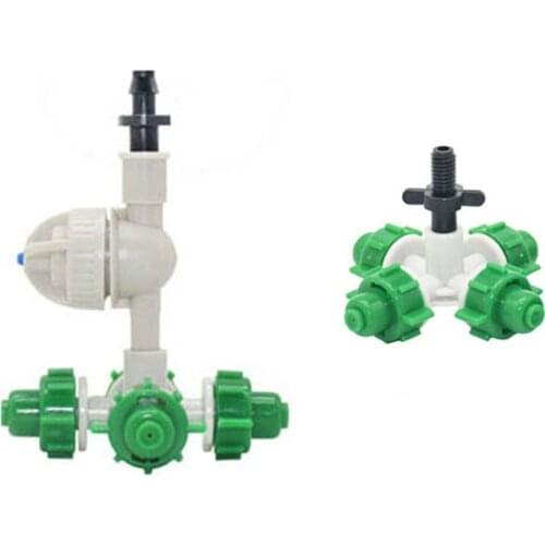 30pc Greenhouse Cross Misting Sprinkler Hanging Anti Drip Misting Nozzle For Garden Atomized Humidifying sprayer