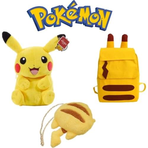 Pokemon 3 New Autumn And Winter Single Shoulder Backpacks Soft To The Touch Kawaii Pikachu Appearance Girls Favorite Style Gift