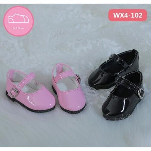 Shoes For Doll BJD 1 pair 4.5cm PU Leather Boots Fashion Mini Toy Fairyland Chicline Doll for Luts Doll Accessories